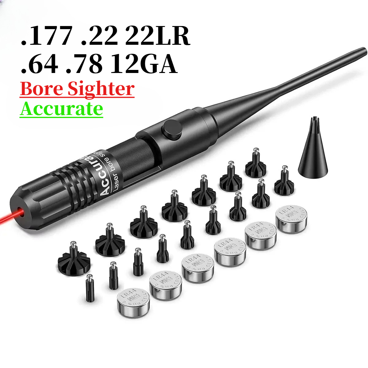 Laser Boresighter Kit - Taktisches grünes rotes Laser-Bore-Sight-Kit für .177