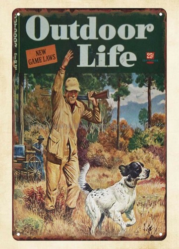 Outdoor Hunting Dogs - 1944 OUTDOOR LIFE Magazin-Cover mit Jagdhund-Motiv,