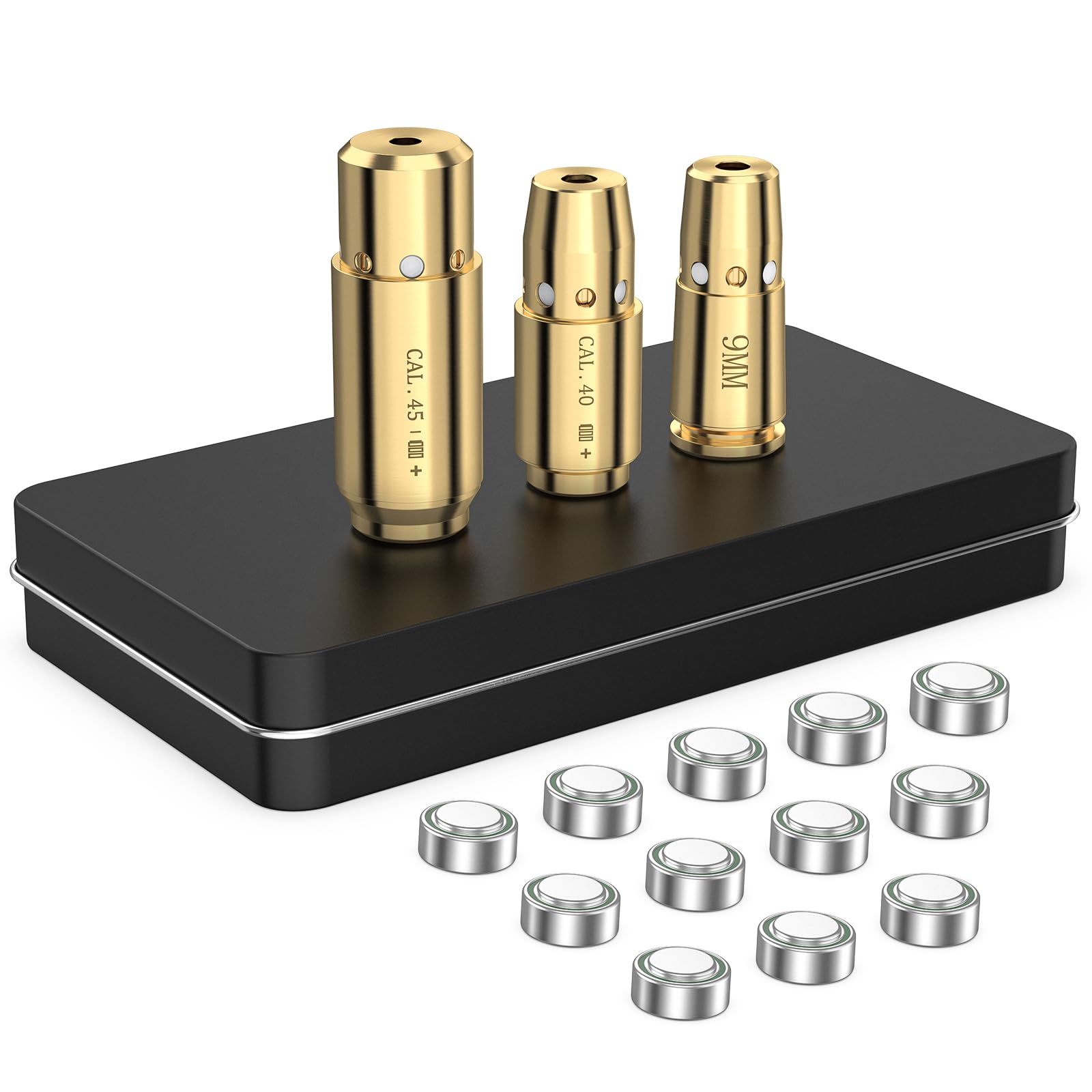 Laser Boresighter Kit - 3-teiliges Laser-Zielvorrichtungsset 9MM .40 S&W 45ACP