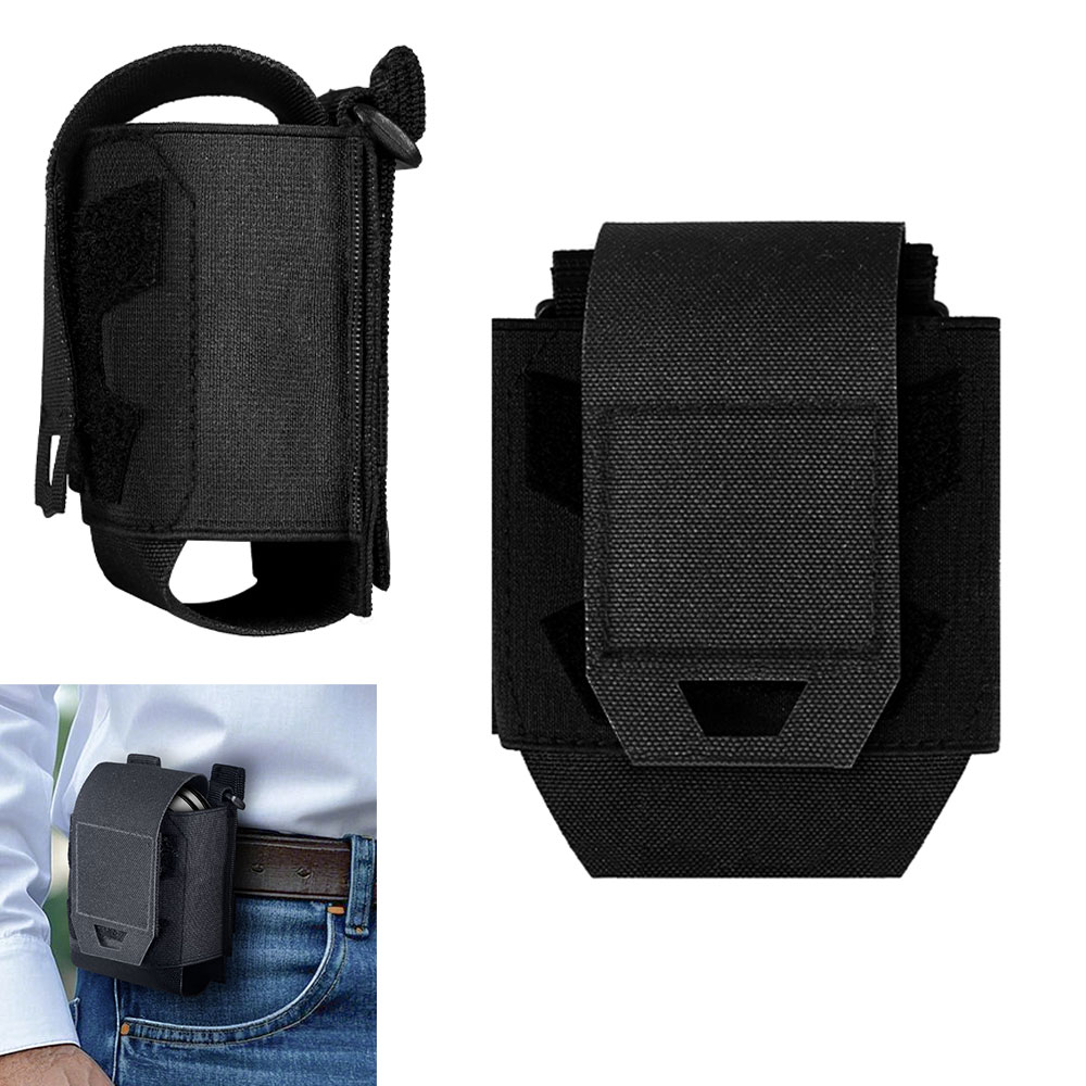 Outdoor Hunting Belt - Verstellbare Nylon-Handschellen-Tragetasche mit Molle-Schnellzugriff und Klettverschluss,