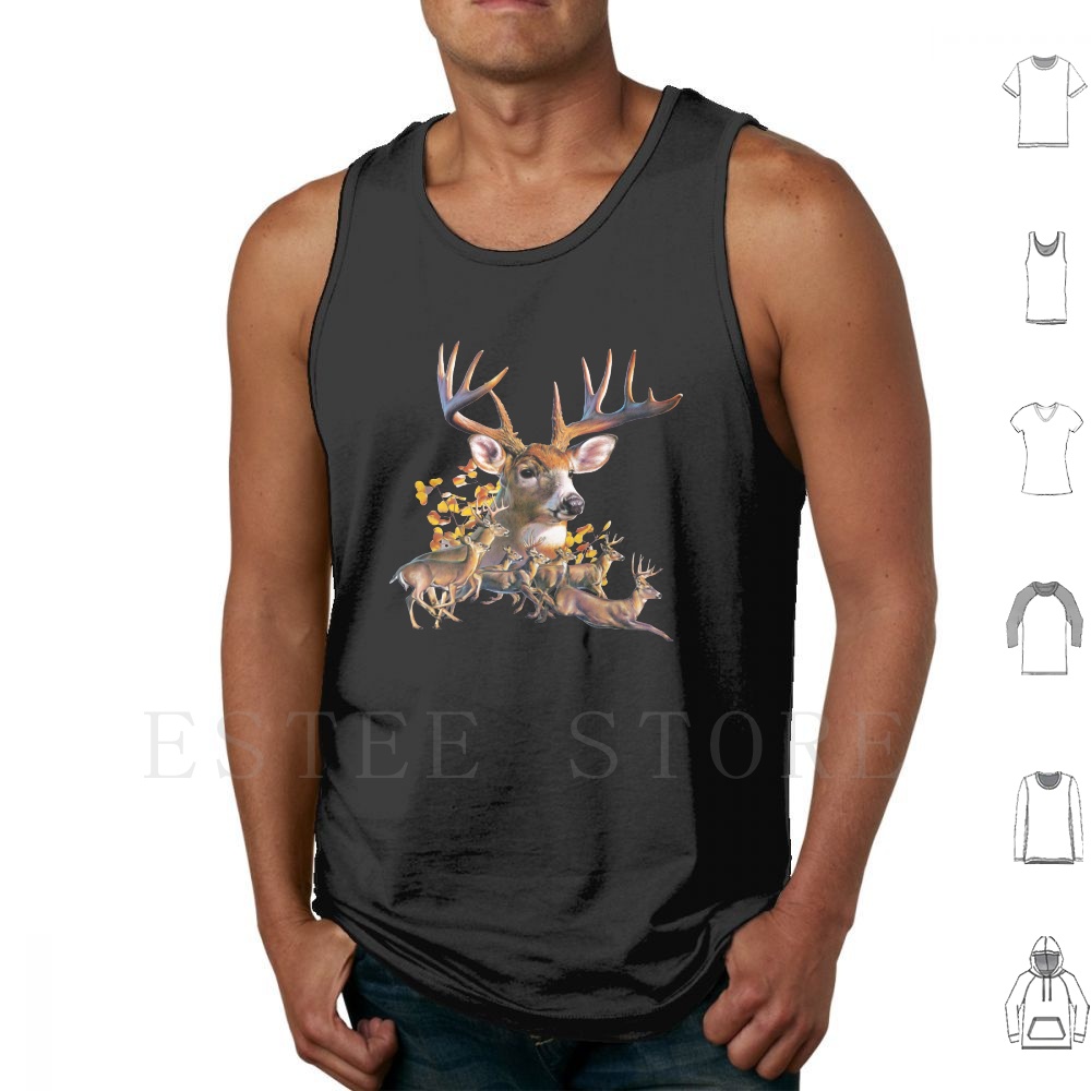 Hirsch-Collage-Tanktops, ärmel – Wildman Hunting & Outdoor Nelspruit Bewertung und Preis