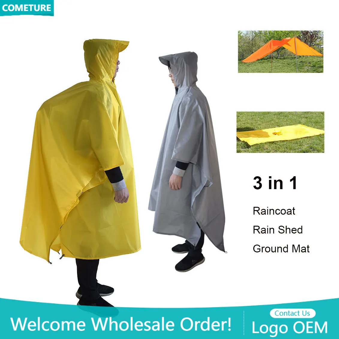 Regenmantel 3-in-1-Wanderponch – Hunting Outdoor Mat Bewertung und Preis