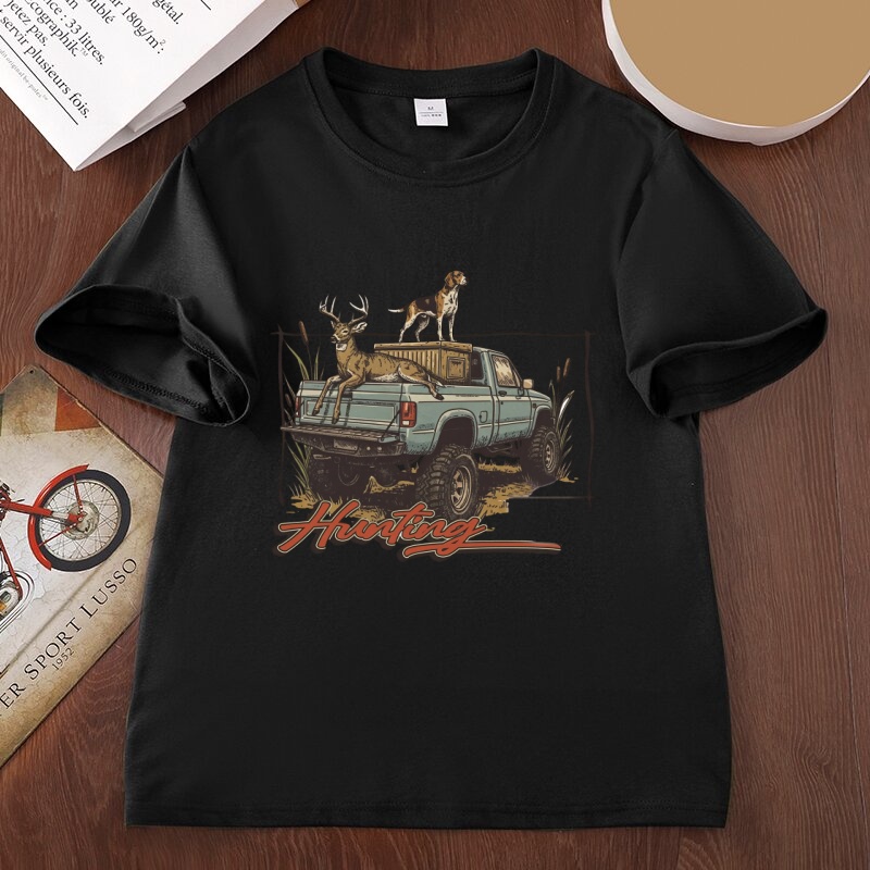 Jagd-T-Shirt Hirschjagd-T-Shir – Outdoor Hunting Dogs Bewertung und Preis