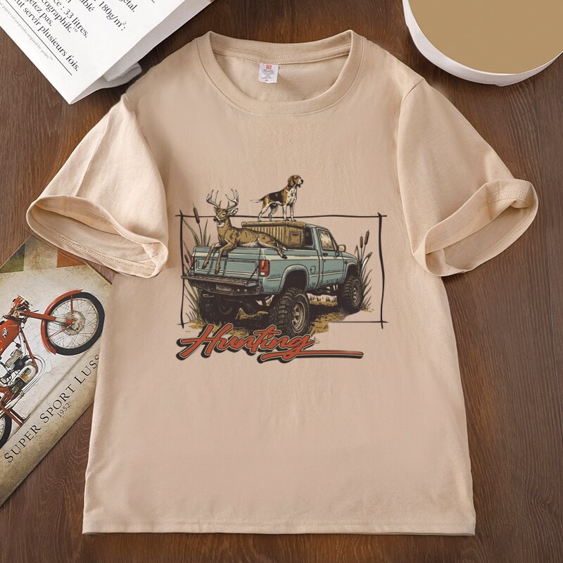 Jagd-T-Shirt Hirschjagd-T-Shir – Outdoor Hunting Dogs Bewertung und Preis