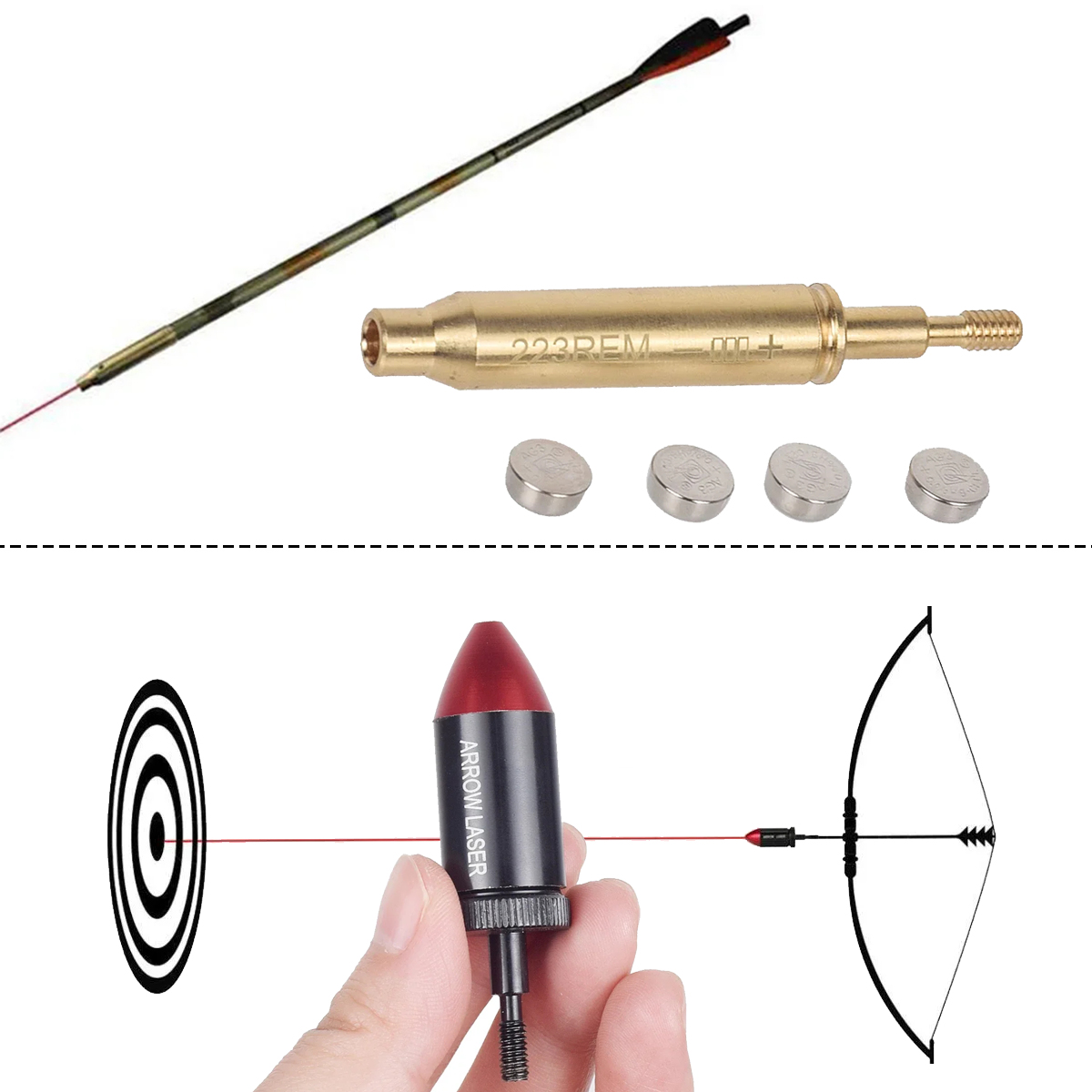 Taktische Bogenschießen.223 RE – Laser Boresighter Kit Bewertung und Preis