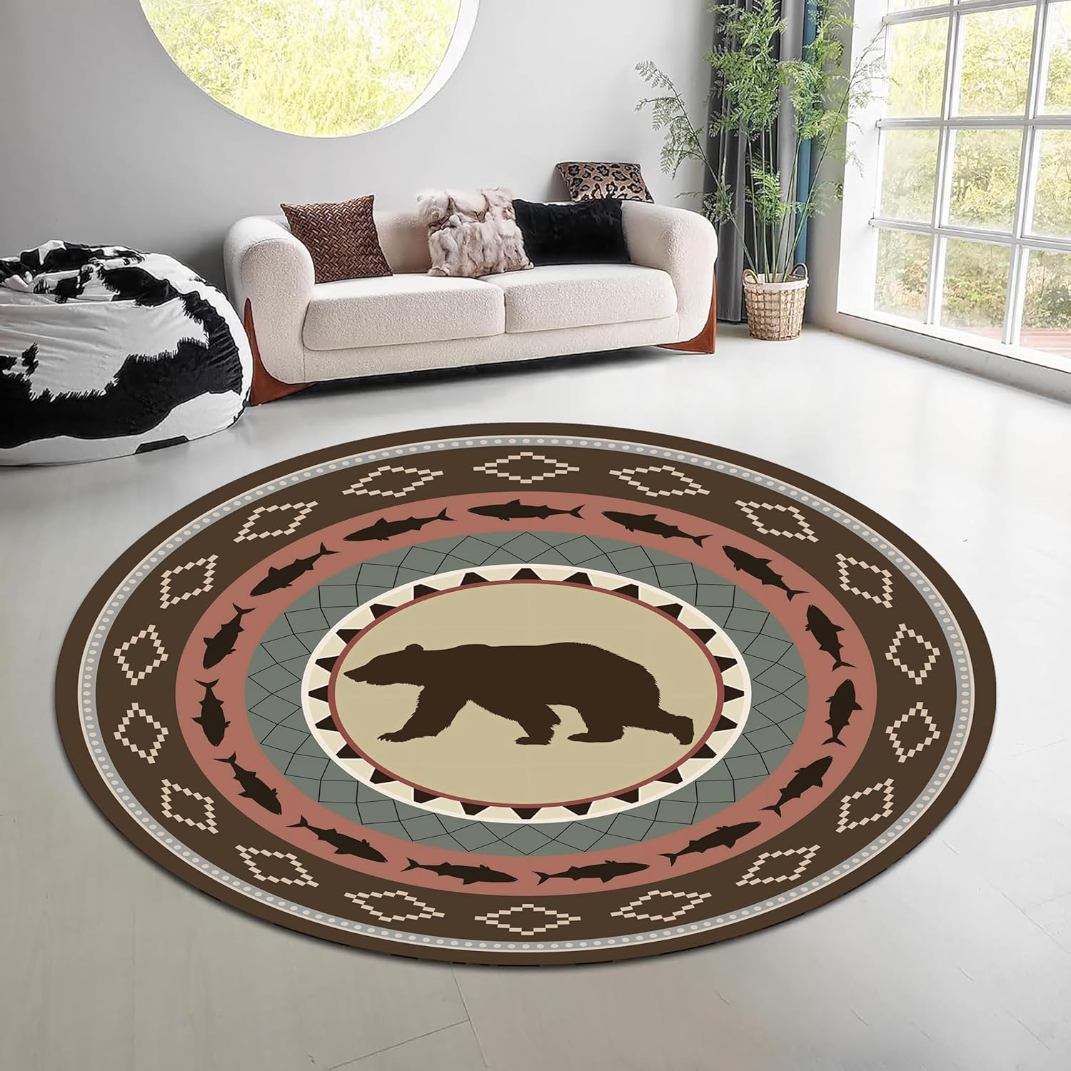 Vintage Natur Wald Runder Tepp – Hunting Outdoor Mat Bewertung und Preis