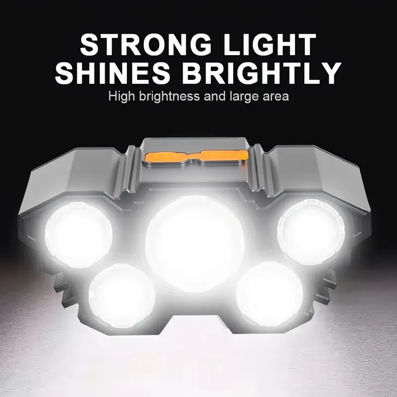 Tragbare 5LED-Außenstirnlampe  – Outdoor Hunting And Fishing Bewertung und Preis